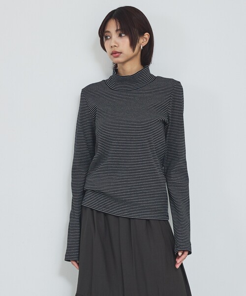 abahouse mavie(アバハウスマヴィ)の「ハイネックプルオーバー(Tシャツ/カットソー・レディース・ブラック/グレー/ブラック系その他/ホワイト・フリー)」の15枚目の写真