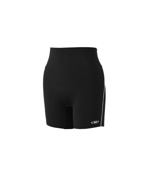 SYMBOL B PIPING 3.5 BIKER SHORTS [BLACK]