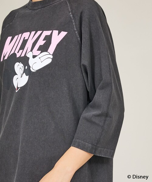 GOOD ROCK SPEED（グッドロックスピード）の「【GOOD ROCK SPEED / グッドロックスピード】Mickey/ 7分袖Tシャツ/ユニセックス（Tシャツ/カットソー・メンズ・ホワイト/チャコールグレー・M/L/XL）」の11枚目の写真