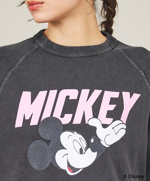 GOOD ROCK SPEED（グッドロックスピード）の「【GOOD ROCK SPEED / グッドロックスピード】Mickey/ 7分袖Tシャツ/ユニセックス（Tシャツ/カットソー・メンズ・ホワイト/チャコールグレー・M/L/XL）」の13枚目の写真