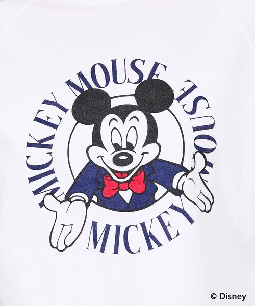 GOOD ROCK SPEED（グッドロックスピード）の「【GOOD ROCK SPEED / グッドロックスピード】Mickey/ 7分袖Tシャツ/ユニセックス（Tシャツ/カットソー・メンズ・ホワイト/チャコールグレー・M/L/XL）」の6枚目の写真
