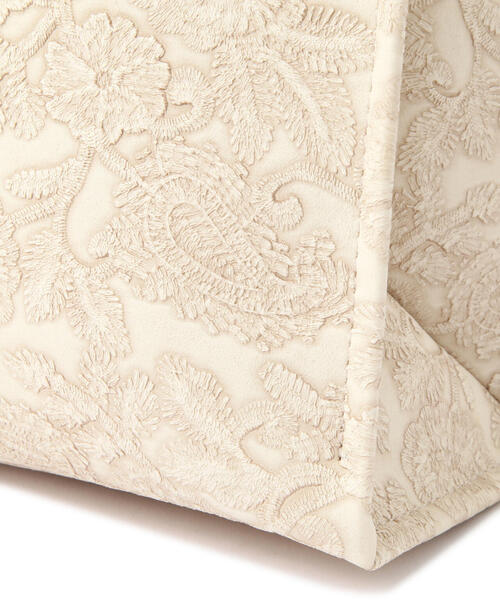 FREE'S MART(フリーズマート)の「◇エンボスペイズリーバッグ(トートバッグ・レディース・カーキ/ホワイト/ブラウン・フリ-)」の14枚目の写真