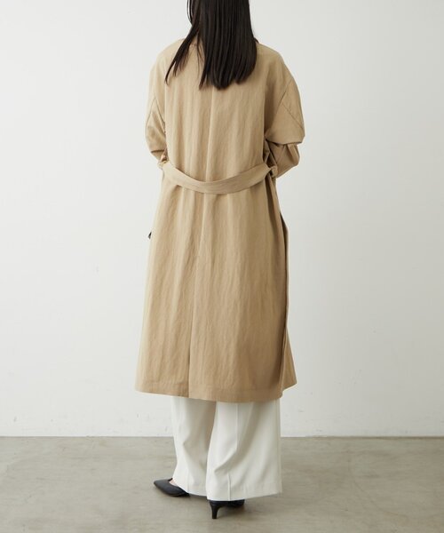 LOUNGEDRESS（ラウンジドレス）の「タフタトレンチコート（トレンチコート・レディース・ベージュ/オフホワイト・FREE）」の12枚目の写真