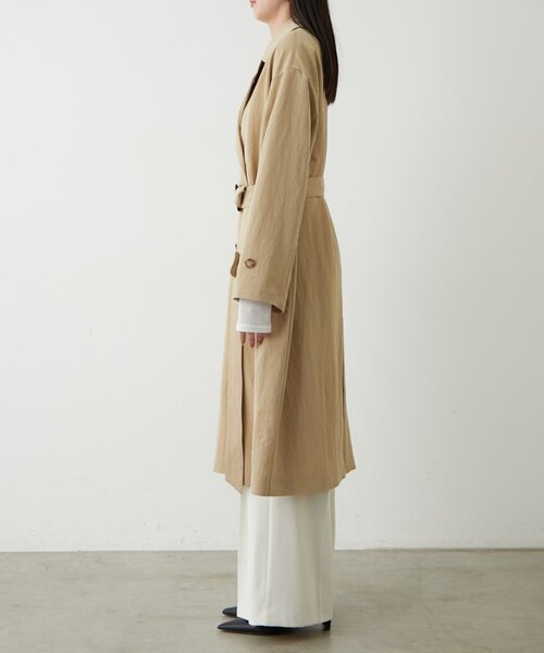 LOUNGEDRESS（ラウンジドレス）の「タフタトレンチコート（トレンチコート・レディース・ベージュ/オフホワイト・FREE）」の14枚目の写真