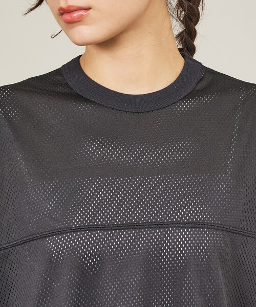 Russell Athletic(ラッセルアスレティック)の「【RUSSELL ATHLETIC / ラッセル アスレティック】Mesh Set Up Jersey / メッシュ/ セットアップ ジャージ(上下対応・ユニセックス)(Tシャツ/カットソー・メンズ・ブラック・M/L/XL)」の8枚目の写真