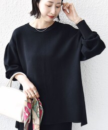 SHIPS（シップス）の「〈手洗い可能〉ダブル フェイス ニット リブ コンビ プルオーバー（その他トップス）」