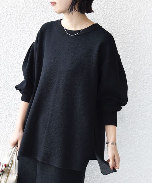 スナイデル❣️即完売❣️シンプルパフスリリブニット SNIDEL（スナイデル）の「シンプルパフスリリブニット（ニット