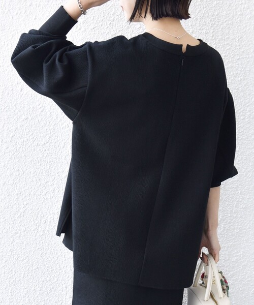 SHIPS(シップス)の「〈手洗い可能〉ダブル フェイス ニット リブ コンビ プルオーバー(その他トップス・レディース・グレー/オフホワイト/ブラック・ONE SIZE)」の18枚目の写真