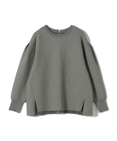 SHIPS(シップス)の「〈手洗い可能〉ダブル フェイス ニット リブ コンビ プルオーバー(その他トップス・レディース・グレー/オフホワイト/ブラック・ONE SIZE)」の6枚目の写真