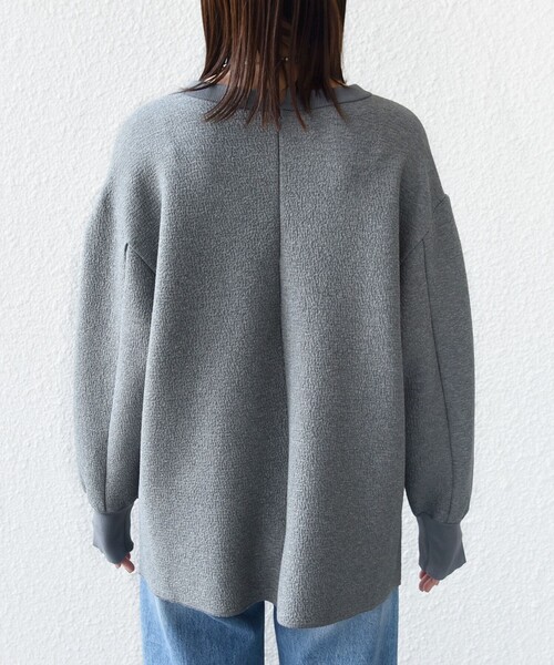 SHIPS(シップス)の「〈手洗い可能〉ダブル フェイス ニット リブ コンビ プルオーバー(その他トップス・レディース・グレー/オフホワイト/ブラック・ONE SIZE)」の16枚目の写真