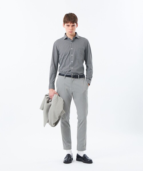 MACKINTOSH PHILOSOPHY（ﾏｯｷﾝﾄｯｼｭ ﾌｨﾛｿﾌｨｰ）の「スクエアセミワイド ジャージバリエーション（シャツ/ブラウス・メンズ・ライトブルー/ブルー系その他4/チャコールグレー/ネイビー・38/40）」の5枚目の写真