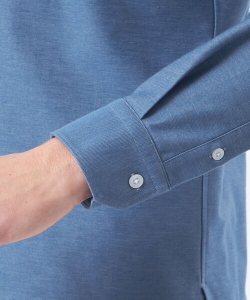 MACKINTOSH PHILOSOPHY（ﾏｯｷﾝﾄｯｼｭ ﾌｨﾛｿﾌｨｰ）の「スクエアセミワイド ジャージバリエーション（シャツ/ブラウス・メンズ・ライトブルー/ブルー系その他4/チャコールグレー/ネイビー・38/40）」の12枚目の写真