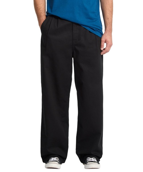 VOLCOM(ボルコム)の「VOLCOM メンズ BAGGOS PLEAT PANT ロングパンツ 【2026年春夏モデル】(その他パンツ・メンズ・ブラック・34inch/32inch/30inch)」の1枚目の写真