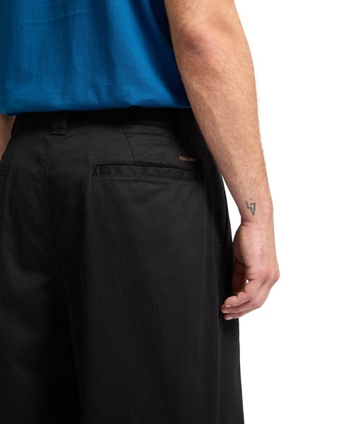 VOLCOM(ボルコム)の「VOLCOM メンズ BAGGOS PLEAT PANT ロングパンツ 【2026年春夏モデル】(その他パンツ・メンズ・ブラック・34inch/32inch/30inch)」の6枚目の写真