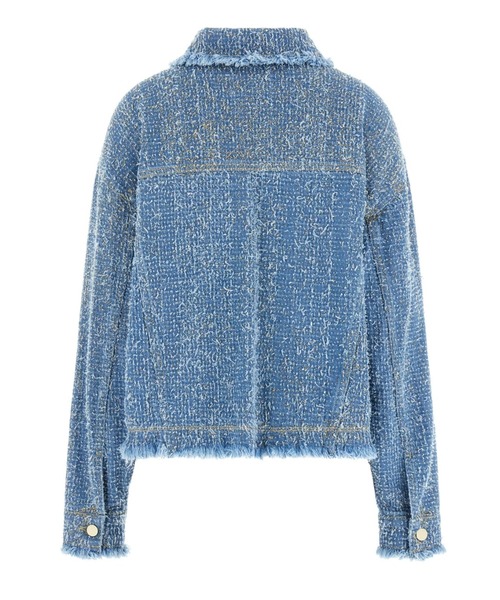 Guess（ゲス）の「AMANDINA Jacket ジャケット（ノーカラージャケット・レディース・インディゴブルー・X-SMALL/MEDIUM/SMALL）」の6枚目の写真