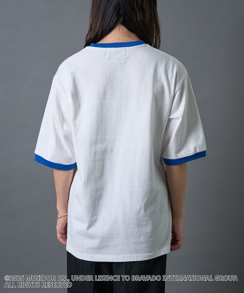 CRAFT STANDARD BOUTIQUE（クラフトスタンダードブティック）の「【ザ・ローリング・ストーンズ】半袖リンガーT（Tシャツ/カットソー・メンズ・ブルー/チャコールグレー・L/M/S）」の6枚目の写真