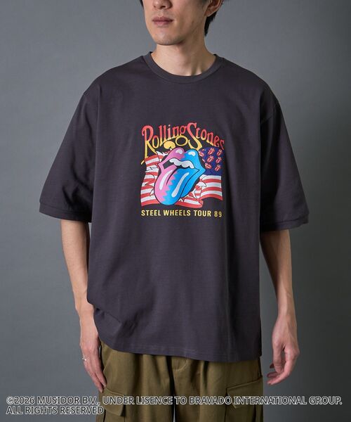 CRAFT STANDARD BOUTIQUE（クラフトスタンダードブティック）の「【ザ・ローリング・ストーンズ】半袖リンガーT（Tシャツ/カットソー・メンズ・ブルー/チャコールグレー・L/M/S）」の11枚目の写真