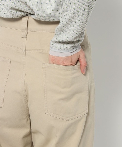 mysty woman（ミスティウーマン）の「ターンアップチノワイドパンツ　666543（その他パンツ・レディース・ベージュ・SMALL/MEDIUM）」の12枚目の写真