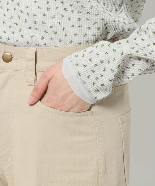 mysty woman（ミスティウーマン）の「ターンアップチノワイドパンツ　666543（その他パンツ・レディース・ベージュ・SMALL/MEDIUM）」の14枚目の写真