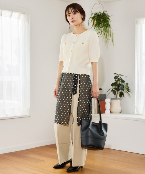 mysty woman（ミスティウーマン）の「ターンアップチノワイドパンツ　666543（その他パンツ・レディース・ベージュ・SMALL/MEDIUM）」の21枚目の写真