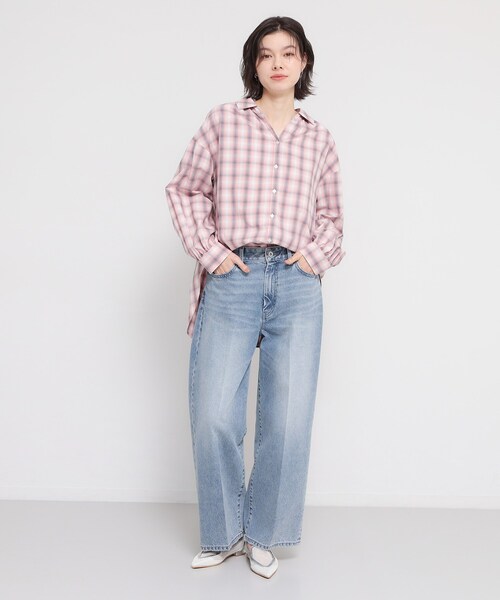 THE SHOP TK （ザ ショップ ティーケー ）の「【後ろ姿もサマになる】バックシャーリングシャツ（シャツ/ブラウス・レディース・ネイビー/グリーン系2/ライトブルー/ピンク系その他・12/13）」の17枚目の写真