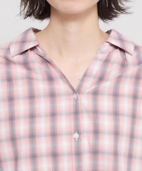 THE SHOP TK （ザ ショップ ティーケー ）の「【後ろ姿もサマになる】バックシャーリングシャツ（シャツ/ブラウス・レディース・ネイビー/グリーン系2/ライトブルー/ピンク系その他・12/13）」の22枚目の写真