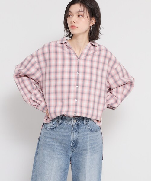 THE SHOP TK （ザ ショップ ティーケー ）の「【後ろ姿もサマになる】バックシャーリングシャツ（シャツ/ブラウス・レディース・ネイビー/グリーン系2/ライトブルー/ピンク系その他・12/13）」の6枚目の写真