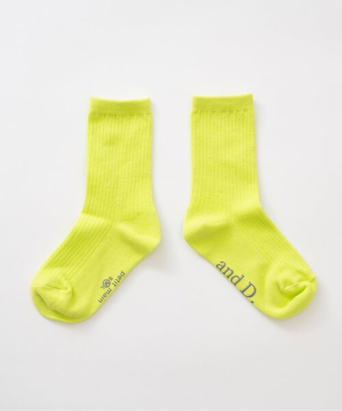 and D. petit main(アンドディープティマイン)の「【365D】ディリーカラーソックス(ソックス/靴下・キッズ・チェリーピンク/ブラック/ライトオレンジ系/ピンク/ホワイト/ラベンダー/イエロー/黄緑系・21-23cm/18-20cm/15-17cm)」の6枚目の写真