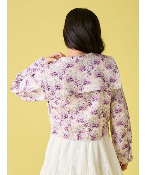 LILY BROWN（リリーブラウン）の「セーラーデニムジャケット（デニムジャケット・レディース・ライトブルー/その他/インディゴブルー・F）」の5枚目の写真