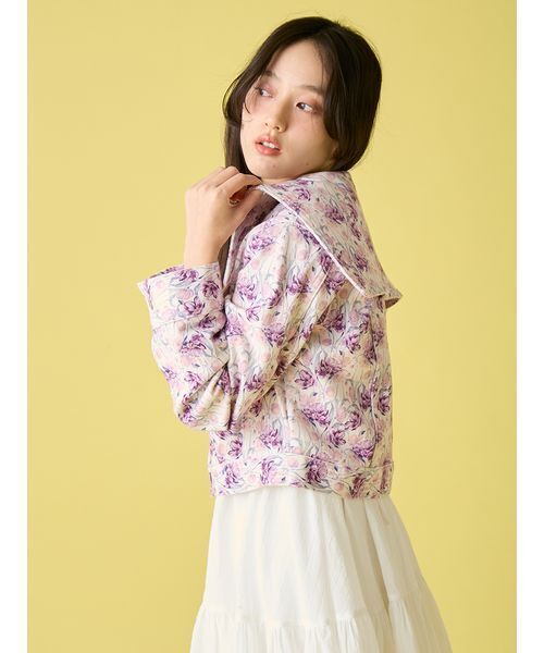 LILY BROWN（リリーブラウン）の「セーラーデニムジャケット（デニムジャケット・レディース・ライトブルー/その他/インディゴブルー・F）」の6枚目の写真