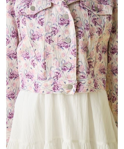 LILY BROWN（リリーブラウン）の「セーラーデニムジャケット（デニムジャケット・レディース・ライトブルー/その他/インディゴブルー・F）」の10枚目の写真