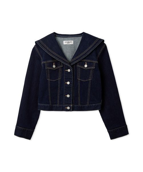 LILY BROWN（リリーブラウン）の「セーラーデニムジャケット（デニムジャケット・レディース・ライトブルー/その他/インディゴブルー・F）」の17枚目の写真