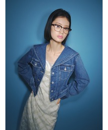 LILY BROWN（リリーブラウン）の「ノーカラークラシカルデニム