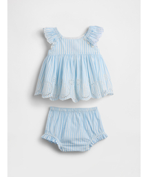 GAP（ギャップ）の「アイレット コーデセット (ベビー)（セットアップ）」