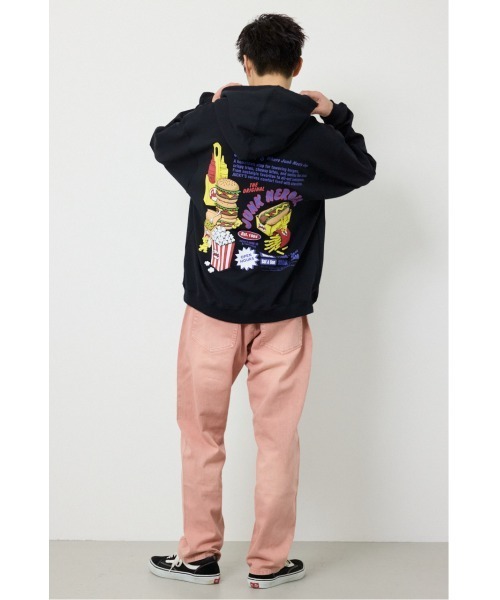 RODEO CROWNS WIDE BOWL(ロデオクラウンズワイドボウル)の「JUNK HEROES パーカー(パーカー・メンズ・杢グレー/スモークピンク/ブラック・LARGE/MEDIUM)」の9枚目の写真