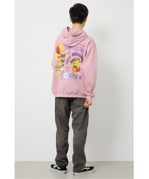RODEO CROWNS WIDE BOWL(ロデオクラウンズワイドボウル)の「JUNK HEROES パーカー(パーカー・メンズ・杢グレー/スモークピンク/ブラック・LARGE/MEDIUM)」の15枚目の写真