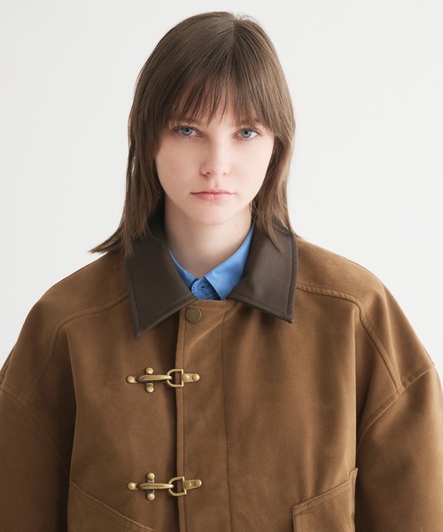 selle glant（セレグランテ）の「SUEDE LIKE FIREMAN JACKET/スエードライクファイヤーマンジャケット（ブルゾン・メンズ・キャメル・LARGE/MEDIUM/SMALL）」の16枚目の写真