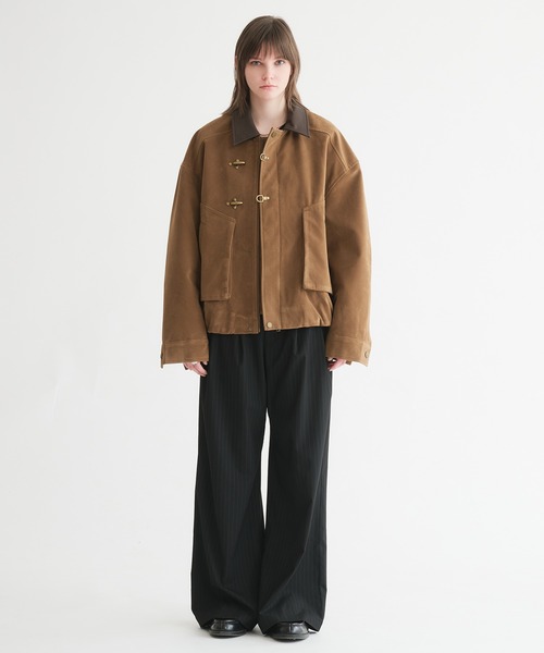 selle glant（セレグランテ）の「SUEDE LIKE FIREMAN JACKET/スエードライクファイヤーマンジャケット（ブルゾン・メンズ・キャメル・LARGE/MEDIUM/SMALL）」の18枚目の写真