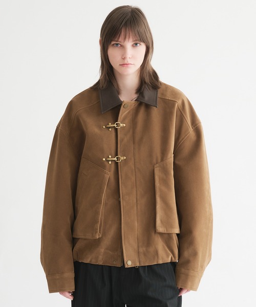 selle glant（セレグランテ）の「SUEDE LIKE FIREMAN JACKET/スエードライクファイヤーマンジャケット（ブルゾン・メンズ・キャメル・LARGE/MEDIUM/SMALL）」の10枚目の写真