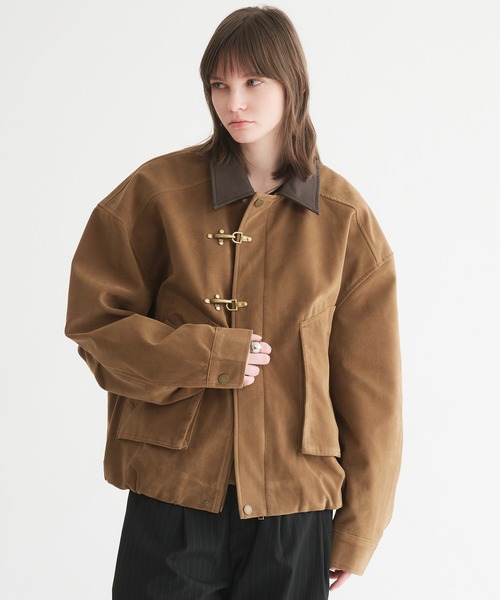 selle glant（セレグランテ）の「SUEDE LIKE FIREMAN JACKET/スエードライクファイヤーマンジャケット（ブルゾン・メンズ・キャメル・LARGE/MEDIUM/SMALL）」の11枚目の写真