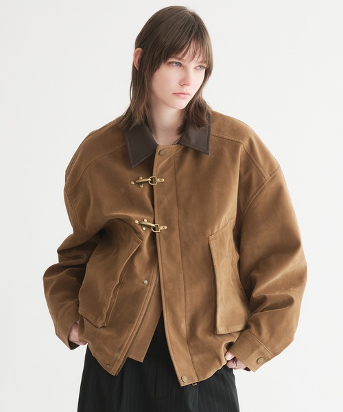 selle glant（セレグランテ）の「SUEDE LIKE FIREMAN JACKET/スエードライクファイヤーマンジャケット（ブルゾン・メンズ・キャメル・LARGE/MEDIUM/SMALL）」の12枚目の写真