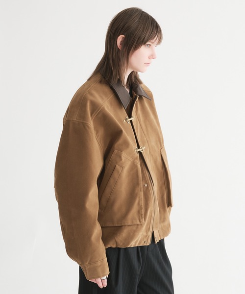selle glant（セレグランテ）の「SUEDE LIKE FIREMAN JACKET/スエードライクファイヤーマンジャケット（ブルゾン・メンズ・キャメル・LARGE/MEDIUM/SMALL）」の13枚目の写真