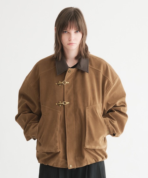 selle glant（セレグランテ）の「SUEDE LIKE FIREMAN JACKET/スエードライクファイヤーマンジャケット（ブルゾン・メンズ・キャメル・LARGE/MEDIUM/SMALL）」の15枚目の写真