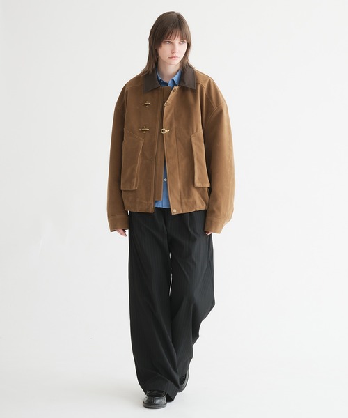 selle glant（セレグランテ）の「SUEDE LIKE FIREMAN JACKET/スエードライクファイヤーマンジャケット（ブルゾン・メンズ・キャメル・LARGE/MEDIUM/SMALL）」の17枚目の写真