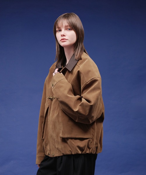 selle glant（セレグランテ）の「SUEDE LIKE FIREMAN JACKET/スエードライクファイヤーマンジャケット（ブルゾン・メンズ・キャメル・LARGE/MEDIUM/SMALL）」の3枚目の写真