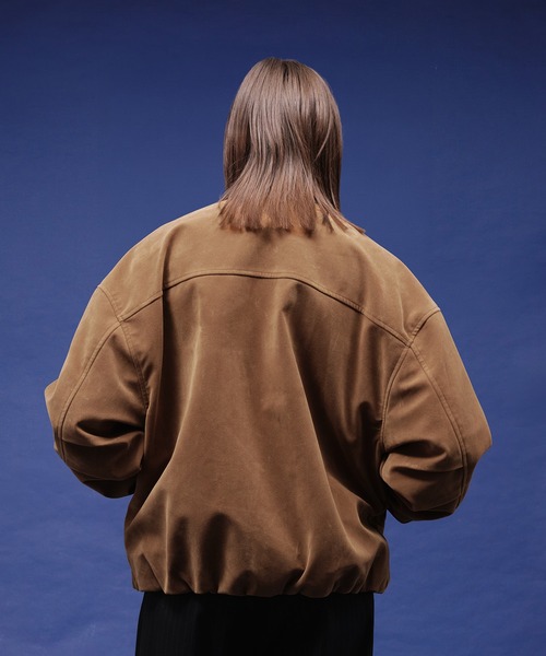 selle glant（セレグランテ）の「SUEDE LIKE FIREMAN JACKET/スエードライクファイヤーマンジャケット（ブルゾン・メンズ・キャメル・LARGE/MEDIUM/SMALL）」の4枚目の写真