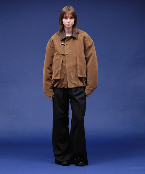 selle glant（セレグランテ）の「SUEDE LIKE FIREMAN JACKET/スエードライクファイヤーマンジャケット（ブルゾン・メンズ・キャメル・LARGE/MEDIUM/SMALL）」の5枚目の写真