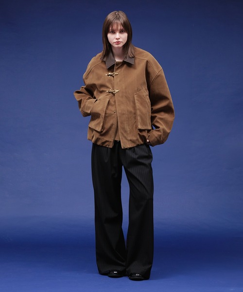 selle glant（セレグランテ）の「SUEDE LIKE FIREMAN JACKET/スエードライクファイヤーマンジャケット（ブルゾン・メンズ・キャメル・LARGE/MEDIUM/SMALL）」の6枚目の写真