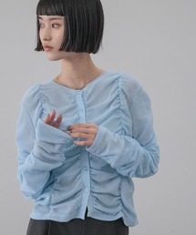 LOWRYS FARM | シャーリングカーディガン 638374(カーディガン/ボレロ)