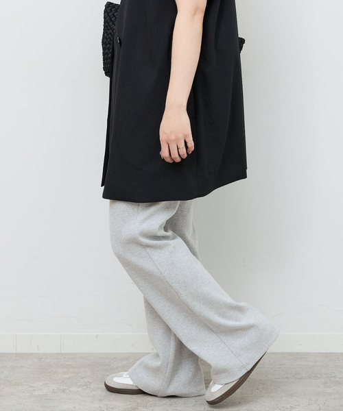 JOURNAL STANDARD relume（ジャーナルスタンダード　レリューム）の「リブジャージーフレアパンツ（その他パンツ・レディース・ライトグレー/アイボリー/ブラック・FREE）」の15枚目の写真